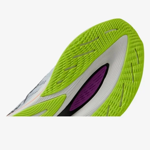 New Balance Men's Running Shoes - White and Neon - Picture 6 of 15